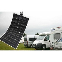 플렉시블 태양광 패널 솔라 판넬 캠핑 카라반 모듈, 65w(810x330mm)