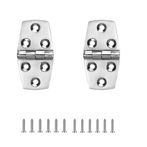 콤비보트 낚시배 보트 스트랩 경첩 3 인치 x 1.5 (76x38mm) 스테인리스 스틸 마린 나사가 있는 316 (2 개), 한개옵션0