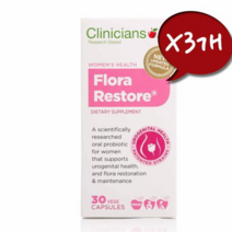 클리니션스 플로라 리스토어 30캡슐 여성 유산균, 3개