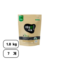 아침애사료 반려견 전연령 고단백 채식 수제사료, 과일/야채, 1.8kg, 7개