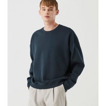 [빠른출고]/트릴리온 에센셜 절개 오버핏 맨투맨 (TEAL GREEN) ESSENTIAL PIECE OVERFIT MTM