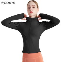 루이스 여성용 바디라인 요가복 필라테스복 긴팔 기능성 집업자켓 4color