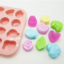 제이앤메이드 동물과자연몰드 실리콘몰드 12구