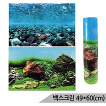 브랜드없음 백스크린 양면 49X60cm 수족관배경 어항배경 C525550, 단품없음