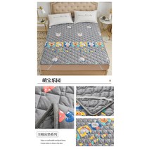 면매트리스 수면매트 거실 두꺼운 싱글 요토퍼 바닥 이불패드 미끄럼방지, 귀여운 베이비 파라다이스