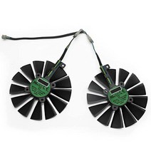 T129215SM 95mm 쿨러 팬 ASUS Strix RX 470 570 GTX 1050Ti 1070Ti 1080Ti 게이밍 비디오 카드 냉각 팬 (2개)