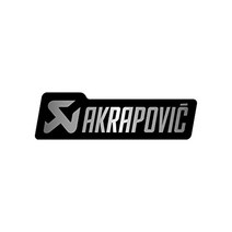 오토바이 배기 akrapovic p-hst18alxm4 내열 소음기 스티커 5.7 x 1.7인치(145 x 43mm) 알루미늄
