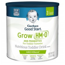 거버 분유 680g 12~24개월 그로우 HMO 프로바이오틱 Gerber Good Start Grow Toddler Drink Powder Stage 3 24 Ounce