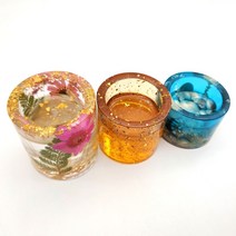 레진 공예 아트 캔들 실리콘 몰드 DIY 홀더 석고 아로마 악세사리 인테리어 소품 만들기 재료, 02 : 중형