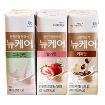 뉴케어 구수한맛 10팩+ 딸기맛 10팩+ 커피맛 10팩 일반 환자 영양식, 200ml 30팩