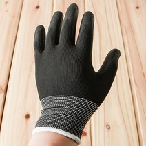 S 블랙 슬림 다용도 코팅 작업 장갑 특수글러브 절연 절단방지 보호구 논슬립 사고예방