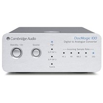 Cambridge Audio DacMagic 100 S/PDIF 디지털-아날로그 변환기 DAC(Toslink 입력 포함) TV 호환 가능 192kHz(실버)