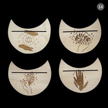 타로책 스프레드천 동양 카드 종류 예쁜 초보 세트 le tarot 나무 트리플 문 스탠드 타로 캔들 디스플레이 홀더 제단 용품 여성 남성 선물 2 개 4 신제품, CHINA, 14