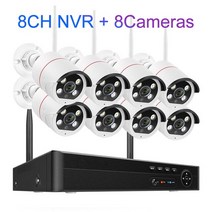 Techage-8CH 5MP 무선 카메라 시스템 양방향 얼굴 감지 Wifi CCTV 비디오 감시 보호 키트 ONVIF P2P, 04 8CH and 8 Cameras_03 2T