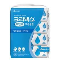 크리넥스 수앤수코튼 오리지널 80매x4개입