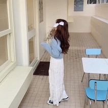 [러블리] 쥬시 나시 레이어드 뷔스티에 링클 롱 원피스