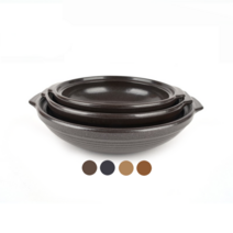 경산세라믹 전골판(꼬마/190mm), 자연유 (황토)