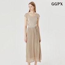 GGPX 민소매 셔링 니트 플레어 스커트 셋업 (GOAOW035D)