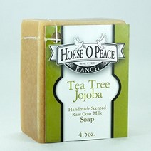 수제 허브 100% 생 염소 우유 차 나무 호호바 비누 (127 6g/바), 1 Bar
