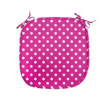 루나블 레트로 의자 시트 쿠션 비비드 활기찬 디자인 빈티지 물방울 무늬 기하학적 70년대 60년대 영감을 받은 패턴 주방 & 파티오용 미끄럼 방지 시트 패딩 16