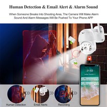 현관문CCTV 현관cctv무선 무선카메라 무선cctv Techage-1080P 3MP 무선 카메라 스피드 돔 PTZ IP 사람 탐, 02 3MP 12V1A Camera_02 미국 플러그