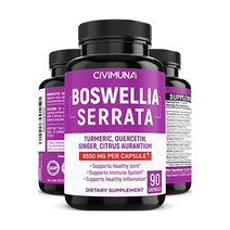 CIVIMUNA 보스웰리아 추출 캡슐 8550mg 90캡슐 3개월 강황 케르세틴