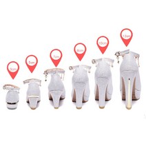 모네 발편한 웨딩 통굽 슈즈 스퀘어 스트랩 구두 3cm 5cm 7cm 8cm 10cm 12cm
