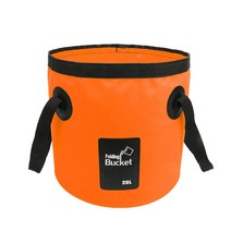 물통 접는 PVC 방수 캐리어 세면기 하이킹 자동차 세척 주최자 컨테이너 핸들 액세서리, 유형7, 유형6