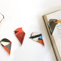 마그네틱 북마크 볼펜 SAVE OUR BIRDS 곤줄박이, 색상