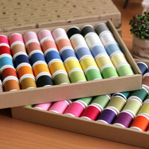 [고급재봉사]60수3합(화이트&레드)-10color (재봉실 미싱실 재봉실세트 재봉사 원단부자재 소잉) 90179, 2번 연한아이보리