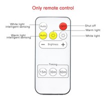 간접조명 백라이트 500mah B 충전 Led 캐비닛 원격 제어 자석 벽 램프 모션 센서, 01 only remote control
