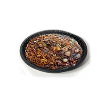 [오케이포장]중화접시 245파이 검정 원형 볶음밥 탕수육 쟁반짜장