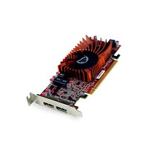 VisionTek 라데온 7750 2GB GDDR5 SFF 그래픽 카드 4k 2 디스플레이 포트 1.2 PCIe 7.1 서라운드 사운드 전체 높이 브래킷 포함(900942)