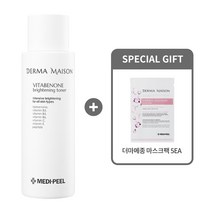 [메디필 더마메종 정품] 비타베논 브라이트닝 토너 250ml + 더마메종 마스크팩(5ea), 1개