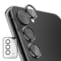 오쿠어 옵틱 메탈링 렌즈 프로텍터 강화유리 1매 Optic Lens Metal protector, 블랙