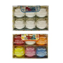 리얼치즈젤리몬스터 투명 칼라 마카롱슬라임, 칼라(색상랜덤)