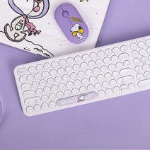 로이체 피너츠 스누피 무선 무소음 캐릭터 슬림 레트로 미니 귀여운 키보드 사무용