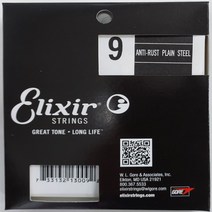 Elixir 엘릭서 일렉기타 낱줄 4개세트 1번줄 (게이지 선택), 009게이지[13009]