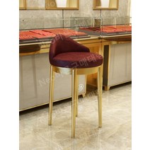 바체어 원목 홈바의자 높은의자 회전바텐의자 아일랜드 골드, 29x29x58cm, 블랙트리패턴[스테인리스와이어드로잉가공]