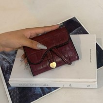여성장지갑 럭셔리 여성 블랙/그린 숏 지갑 패션 글자 D 멀티 카드 홀더 작은 동전 클러치 백
