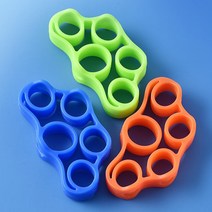 리드스포츠 손가락 실리콘 악력기 스트레칭 튜빙밴드 야구 손 완력기, 다각형 악력기-그린 (SH-0011)