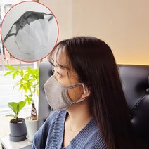 얇은 일회용 필터 삽입 빨아서쓰는 면 마스크, 면마스크 검정 +필터10매입 세트
