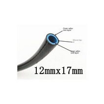 고압 방폭 기관 수지 5-25mm 오일 파이프 호스 고압 연료 파이프 Figh 온도 내성 연료 파이프 1M, 12x17mm