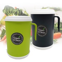 핸디컵 음식물 쓰레기통 1L 휴지통 씽크대 분리수거 D, 1.그린_234444