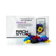 Rackstuds 40C Rack Mount 솔루션 시리즈 II – 케이지 너트는 이제 그만! 사각 천공 수직 레일이 있는 19인치 랙에서 가장 쉽고 안전한 서버 랙 솔루션. 스터, 4 Pack Sample