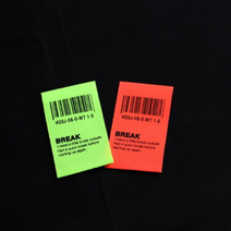 릴리패브릭 1개-형광 양접이라벨) 형광라벨 브레이크(2컬러), 형광연두