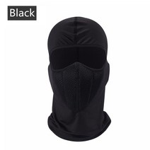 바이크 오토바이헬멧 발라클라바 오토바이 풀 페이스 마스크 모토 크로스 헬멧 후드 라이딩 넥 액세서리, 02 Black