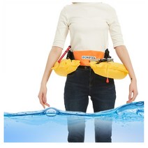 자동 수동 팽창식 허리 구명조끼 선상 민물 바다 낚시 레저 구명 벨트 라이프자켓, 그린밀리터리