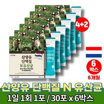 산양 분유 우유 분말 스틱 초등학생 중학생 청소년 직장인 타먹는 트레이더스 단백질 가루 보조제 퀄리고트 유익균 먹이 프락토 올리고당, 6박스