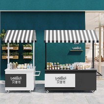 분식 카트 행사 식당 간식차 라멘 트럭 대학교 축제, 상세 페이지 참고, 블랙 바디 200x60x200